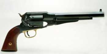 Rewolwer czarnoprochowy Hege-Uberti Remington New Impr. Army 1858 Match kal. .44 lufa 8" oktagonalna Lothar Walther
